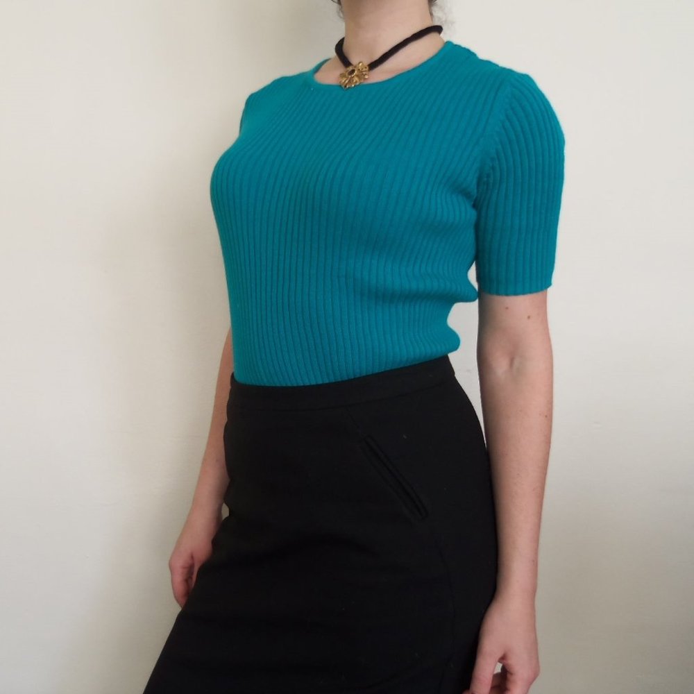 Express Size M Teal Sweater